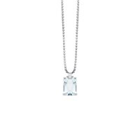 Necklace Ray Milano Woman Aquamarine Ottagonali in Gold Acquamarina 1.00 Ct 4617/C1 - 4617/C1